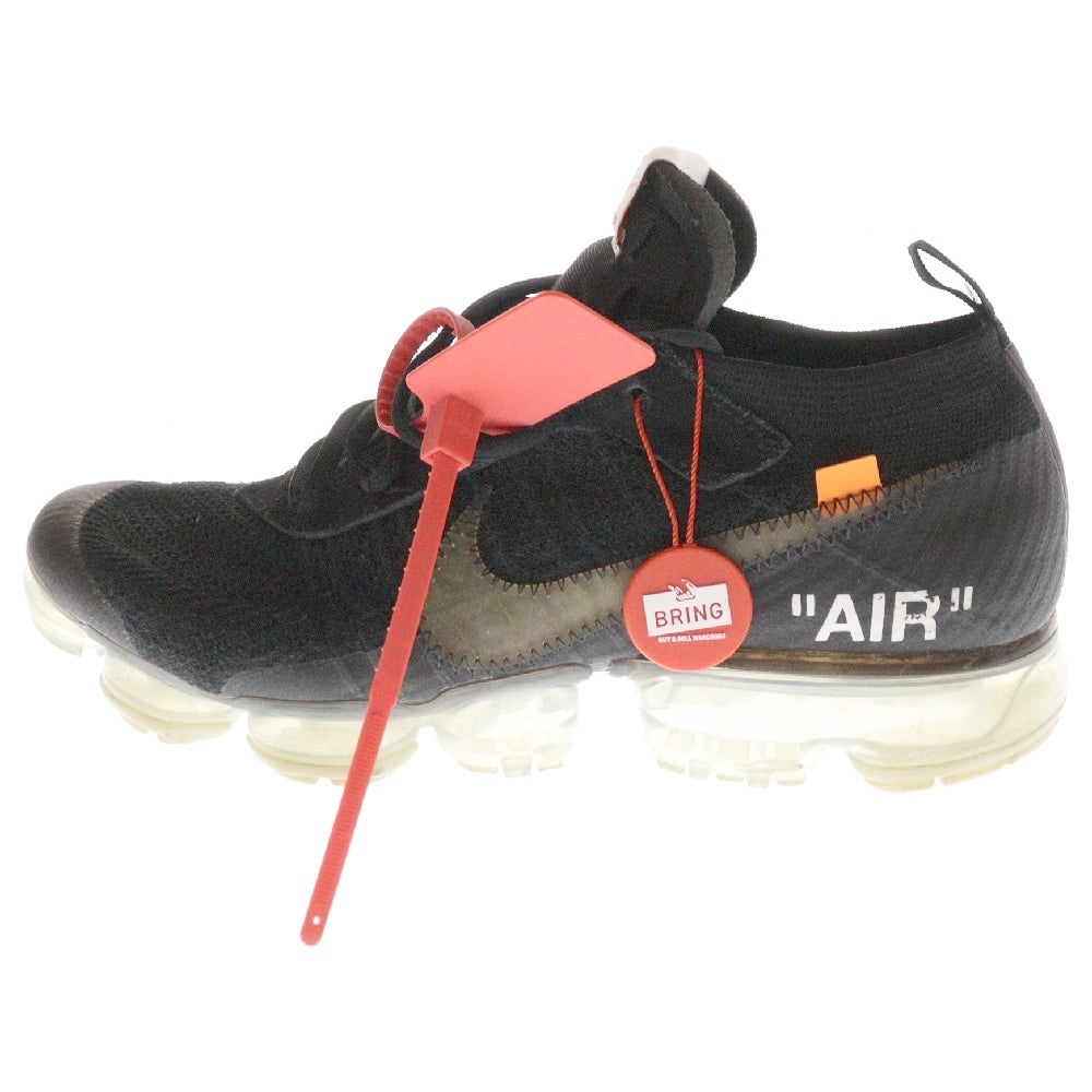 NIKE(ナイキ) × OFF-WHITE THE 10 AIR VAPORMAX FK オフホワイト ザテン エアヴェイパーマックス フライニット ローカットスニーカー ブラック US10/28cm AA3831-002
