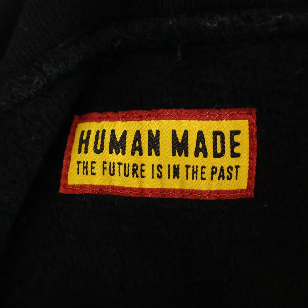 HUMAN MADE(ヒューマンメイド) Heavyweight Hoodie Offline Store ハートロゴヘヴィウェイトオフラインフーディー プルオーバースウェットパーカー ブラック HM28CS050