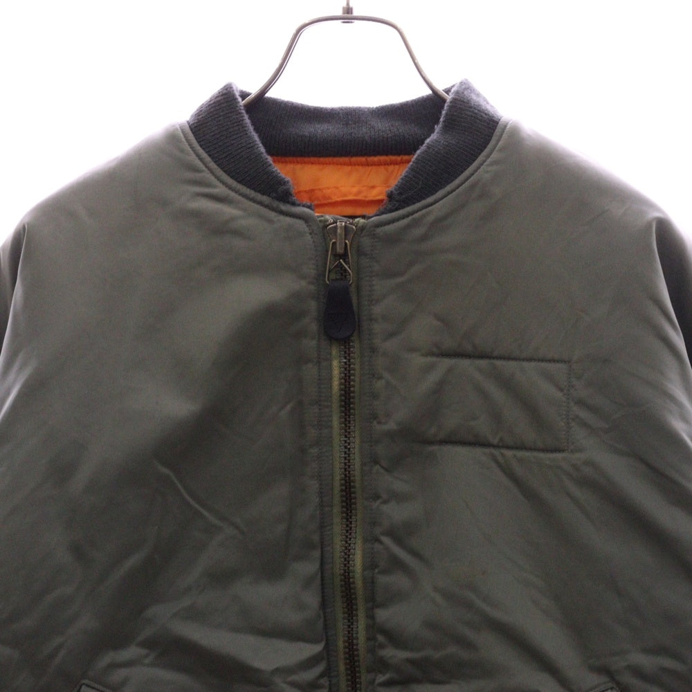 SAINT MICHAEL(セントマイケル) 24AW MA-1 DAMAGE 再構築ダメージ加工フライトジャケット カーキ SM-YS1-0000-064