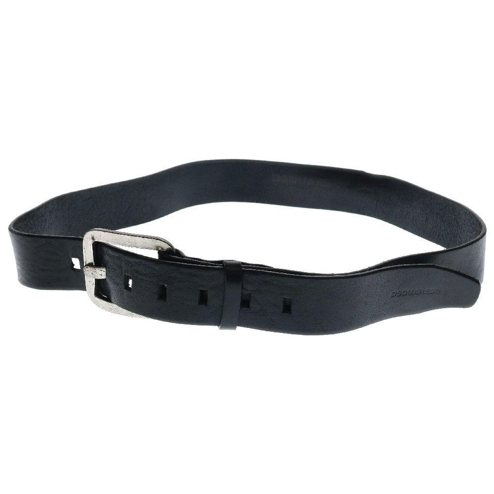 DSQUARED2(ディースクエアード) LEATHER BELT レザーベルト ブラック