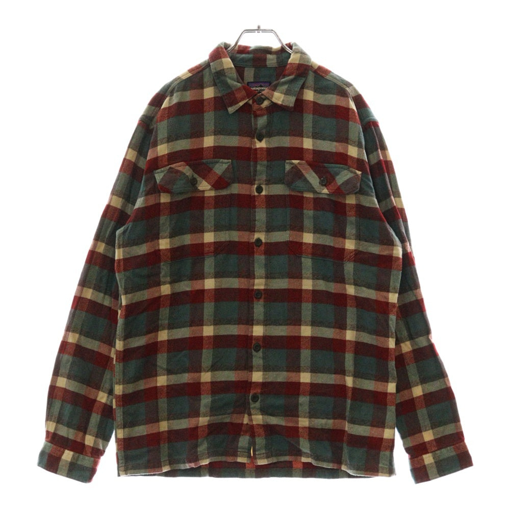 PATAGONIA(パタゴニア) L/S Fjord Flannel Shirt フィヨルドフランネル長袖シャツ レッド/ブルー/ホワイト 53947