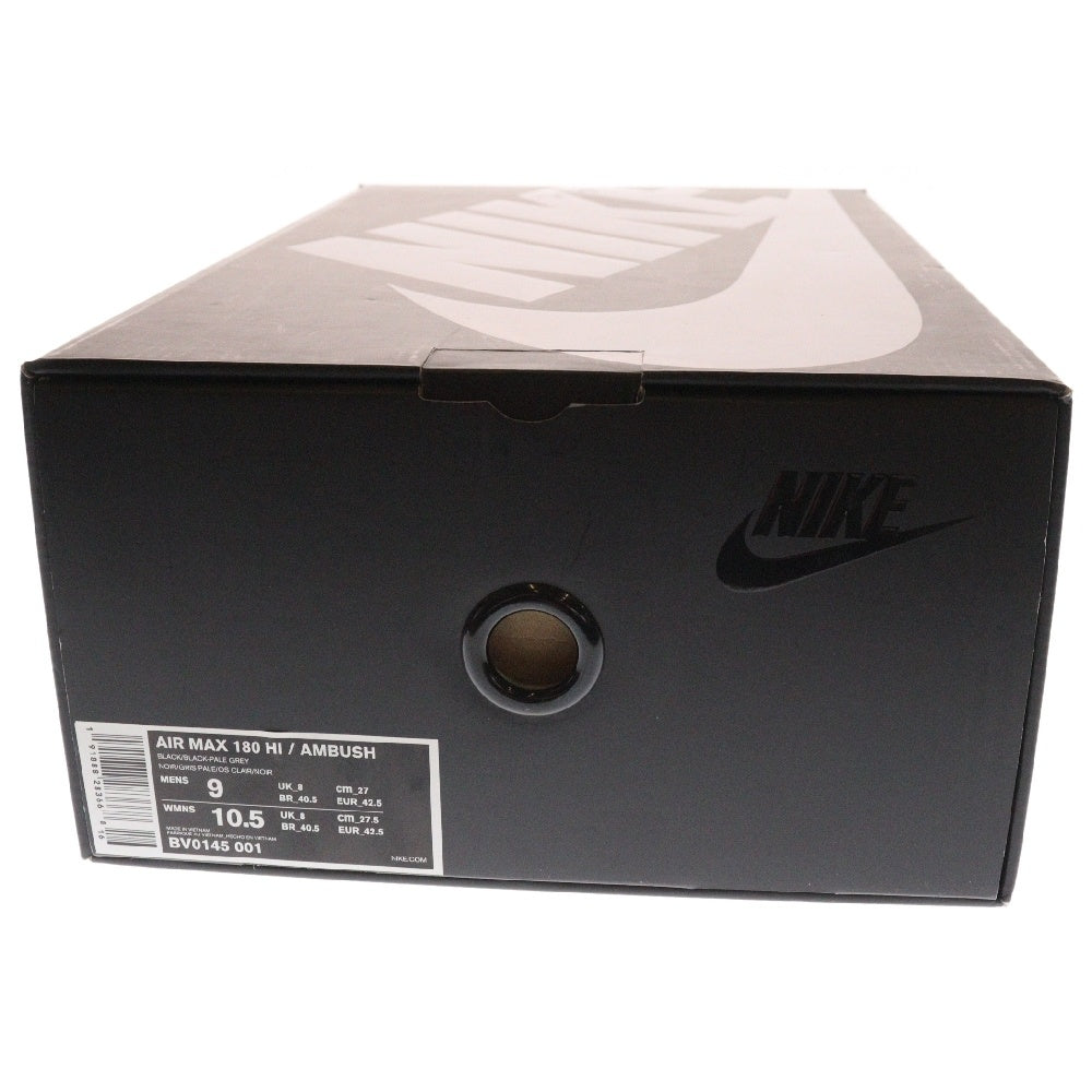 NIKE(ナイキ) ×AMBUSH AIR MAX 180 HI BV0145-001 アンブッシュ エアマックス180 ハイカットスニーカー ブラック US9/27cm
