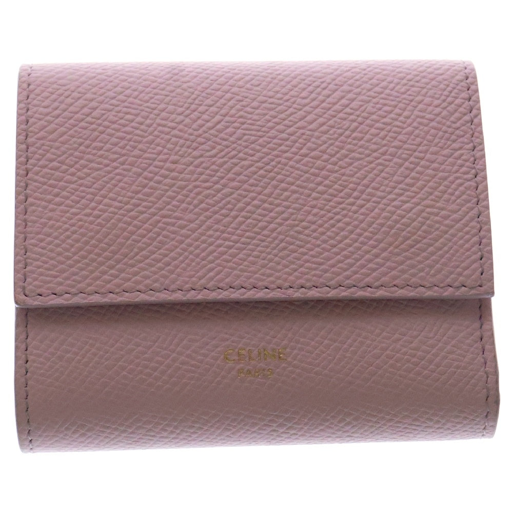 CELINE(セリーヌ) Small Trifold Wallet 10B573BEL スモール トリフォールド ウォレット 財布 ピンク