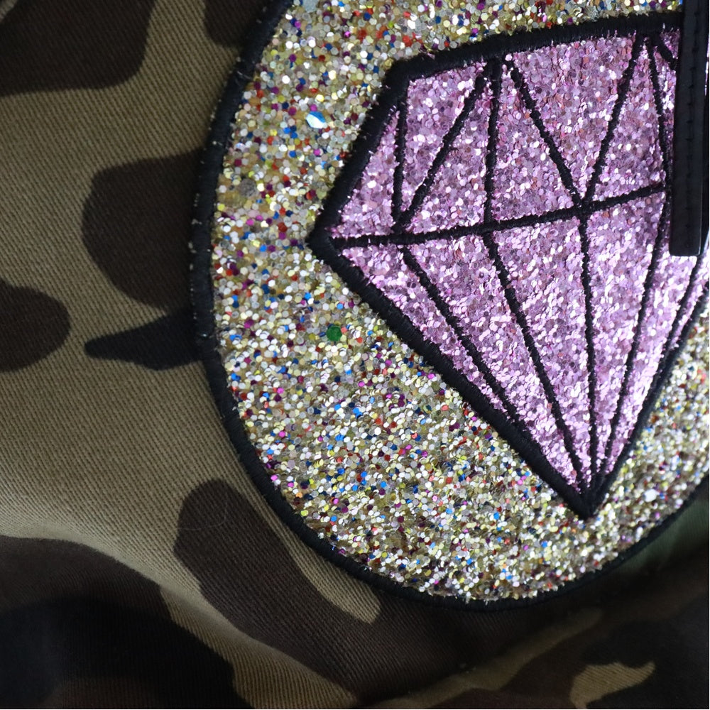 SAINT LAURENT PARIS(サンローランパリ) Camouflage Canvas Multi Patch City Backpack カモフラージュ キャンバス マルチパッチシティー バックパック リュックサック カーキ 437087