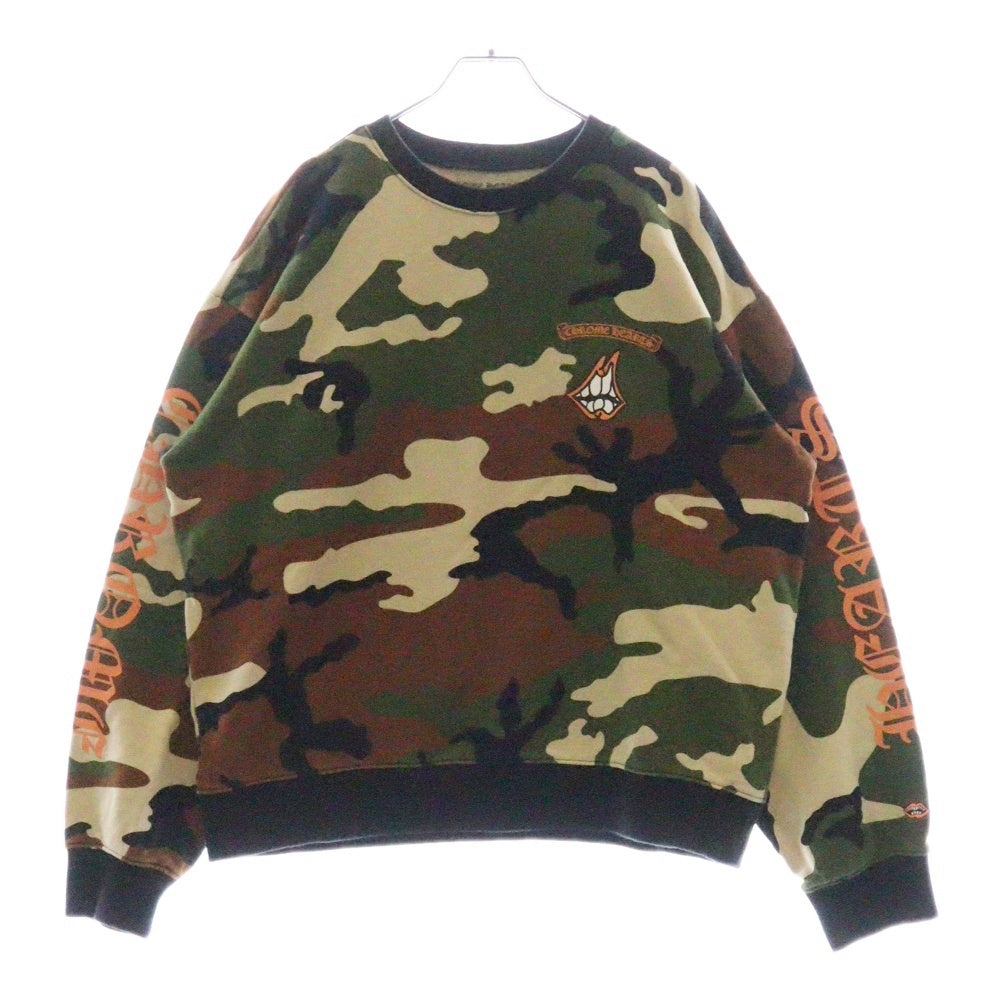 CHROME HEARTS(クロムハーツ) 22SS×MATTY BOY PPO CAUTION SWTSHRT マッティボーイ カモフラージュ スウェットトレーナー カーキ