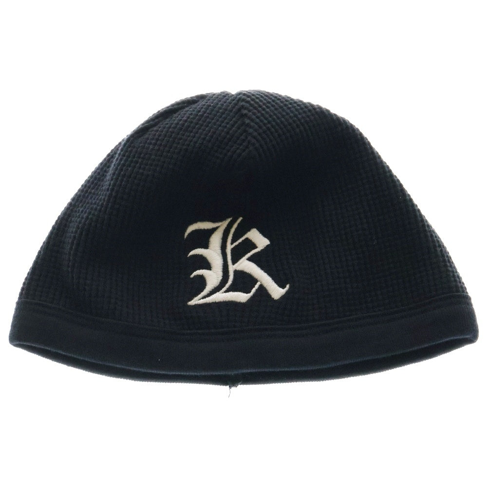 CHROME HEARTS(クロムハーツ) ×氷室京介 THERMAL BEANIE サーマルビーニー イニシャル刺繍 ニットキャップ 帽子 ブラック