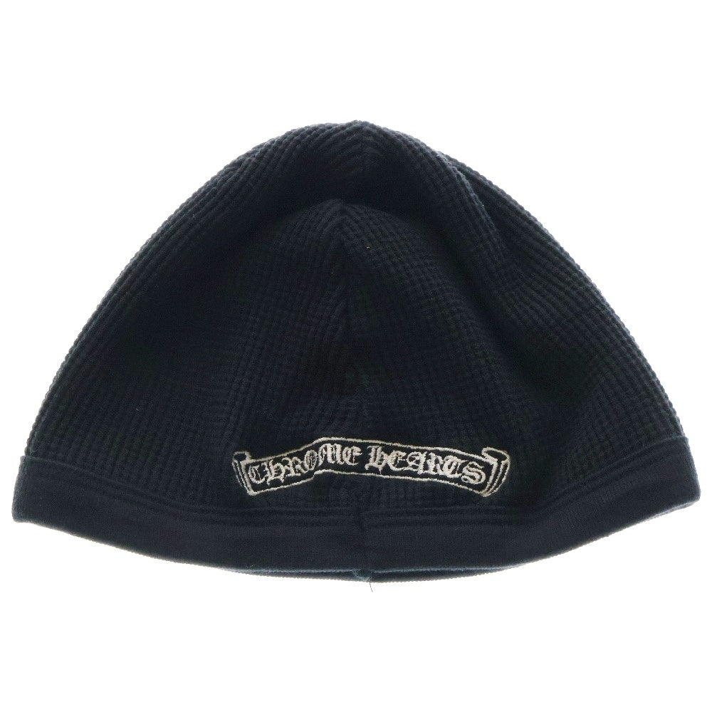 CHROME HEARTS(クロムハーツ) ×氷室京介 THERMAL BEANIE サーマルビーニー イニシャル刺繍 ニットキャップ 帽子 ブラック
