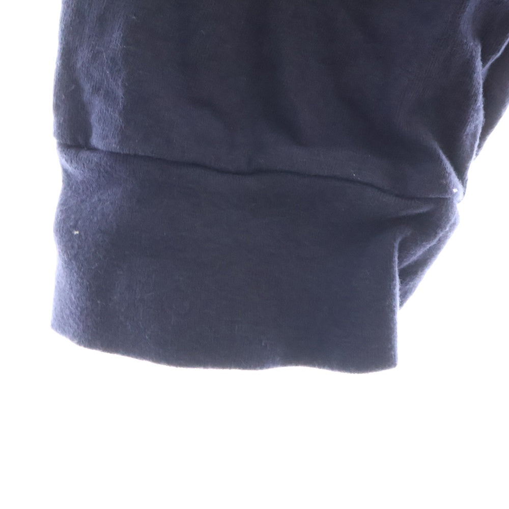 HUMAN MADE(ヒューマンメイド) 23SS DRY ALLS L/S TEE HM28CS032 ロゴプリント クルーネック長袖Tシャツカットソー ロングスリーブ ロンT ネイビー/イエロー