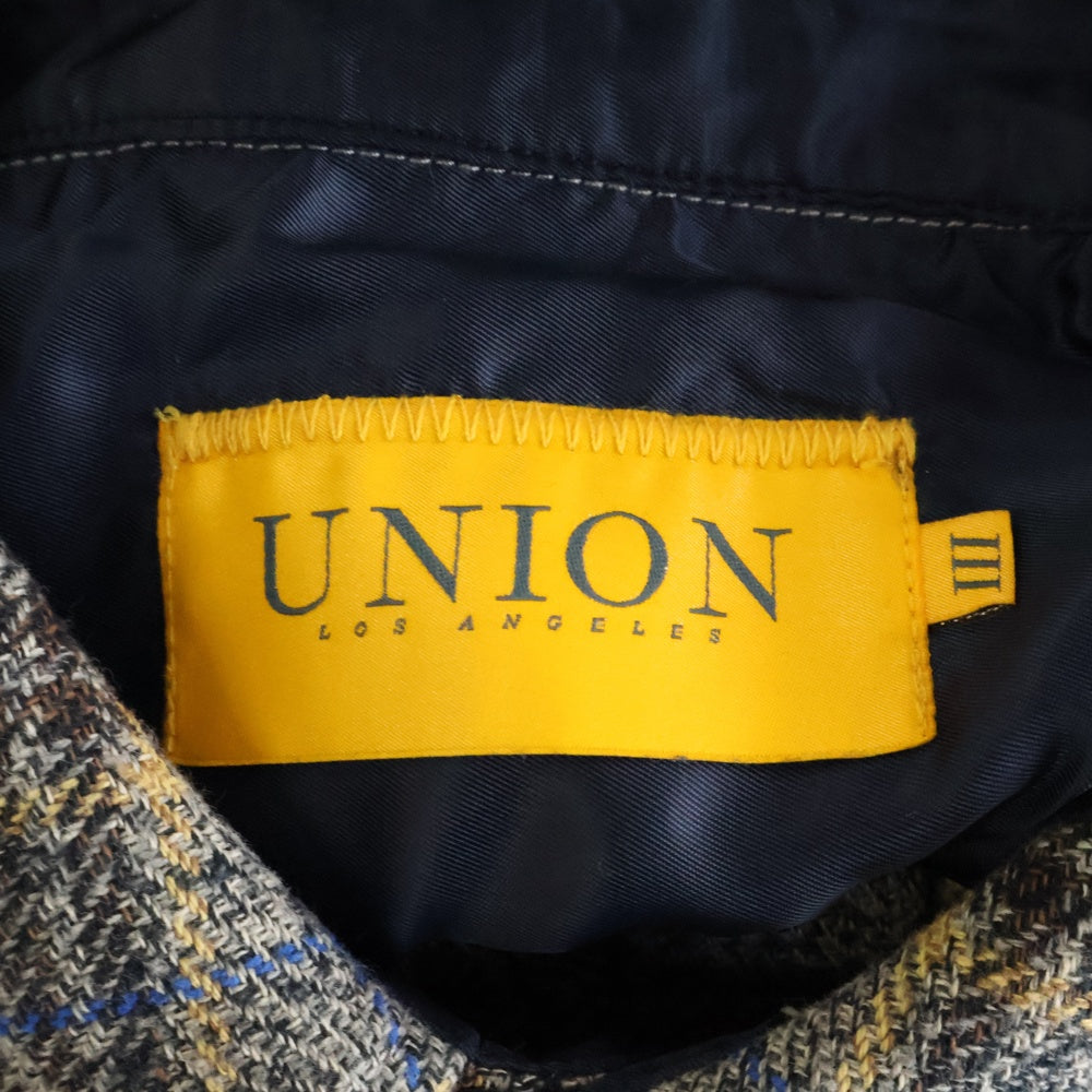 UNION(ユニオン) ANDERSON SHIRT WSL-263 アンダーソン チェック 長袖シャツ ブラウン