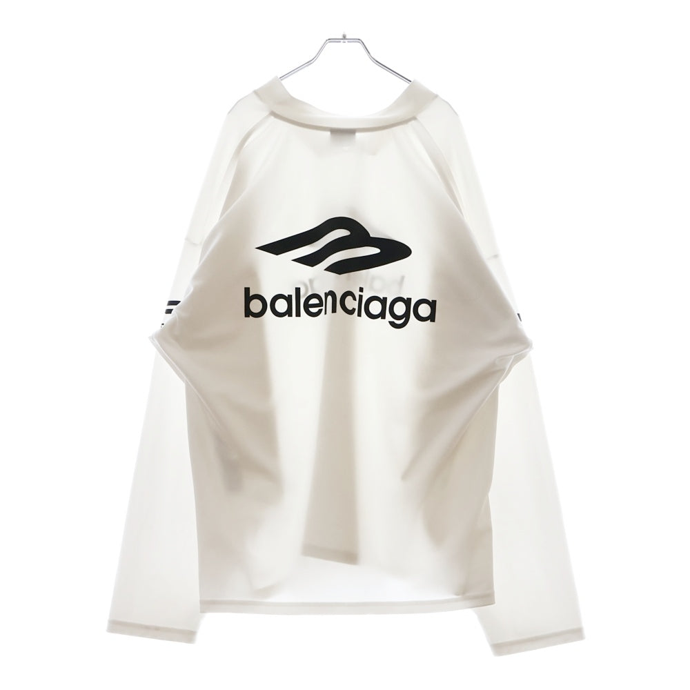 BALENCIAGA(バレンシアガ) ロゴ 3Bアイコン 長袖Tシャツカットソー ロングスリーブ ロンT ホワイト 779988 TPVQ5