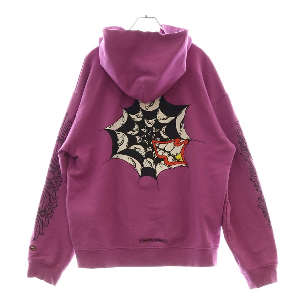 CHROME HEARTS(クロムハーツ) ×MATTY BOY PPO I WANT MORE NOT LESS HD PLVR マッティボーイ バックプリントプルオーバーパーカー フーディ パープル