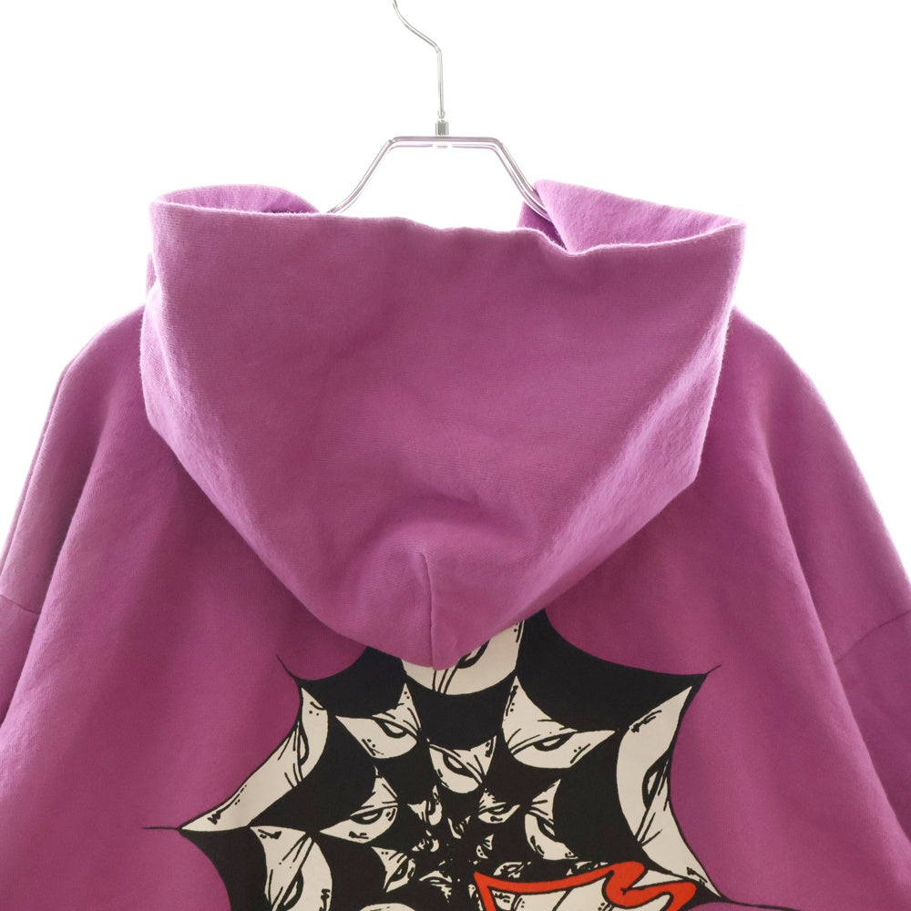CHROME HEARTS(クロムハーツ) ×MATTY BOY PPO I WANT MORE NOT LESS HD PLVR マッティボーイ バックプリントプルオーバーパーカー フーディ パープル