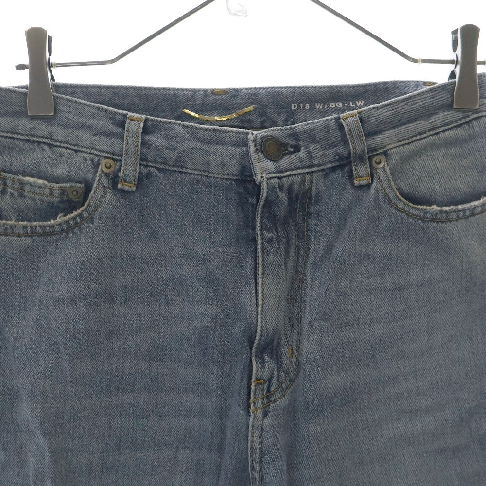 SAINT LAURENT PARIS(サンローランパリ) 膝クラッシュスキニーデニムパンツ 500389 D18 W/BG-LW