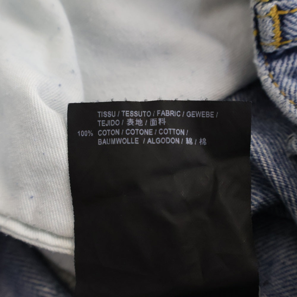 SAINT LAURENT PARIS(サンローランパリ) 膝クラッシュスキニーデニムパンツ 500389 D18 W/BG-LW