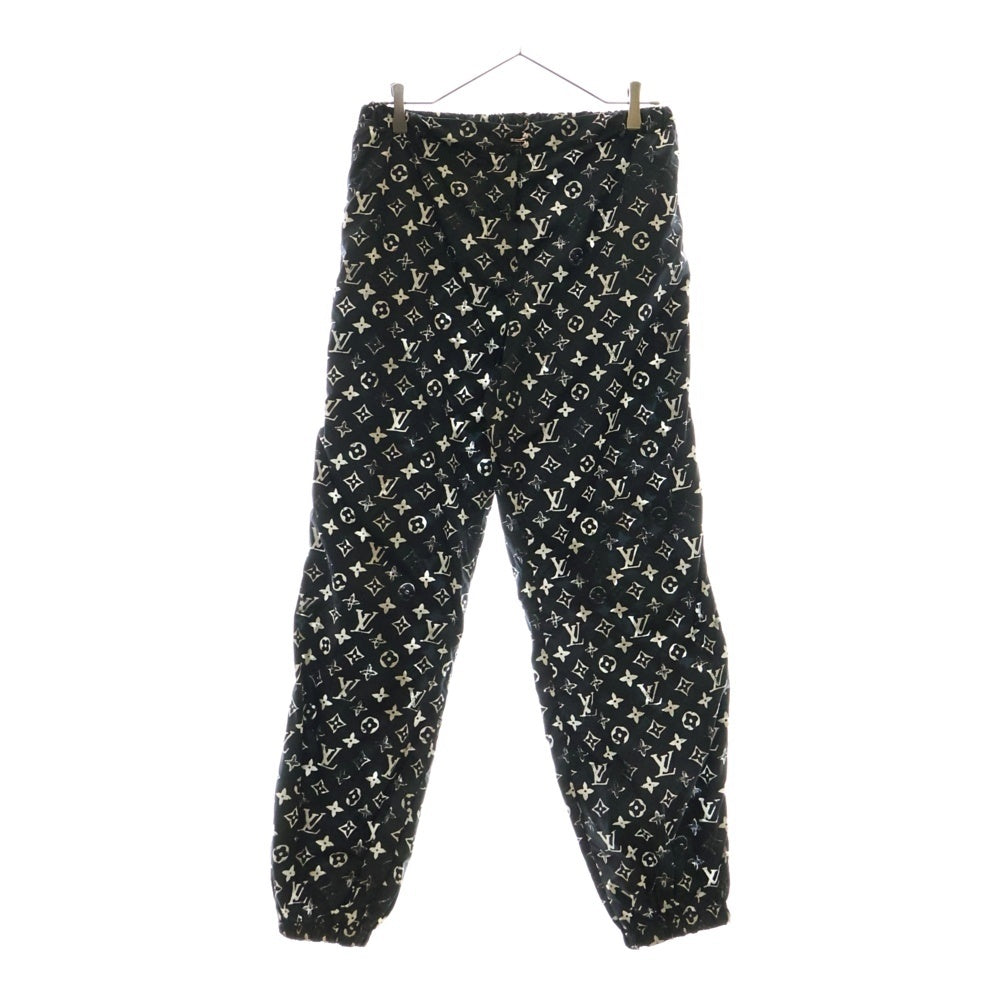 LOUIS VUITTON(ルイヴィトン) 20SS ステンシルエフェクト モノグラムジョギング ナイロンパンツ ブラック RW201W DFU FIPA11