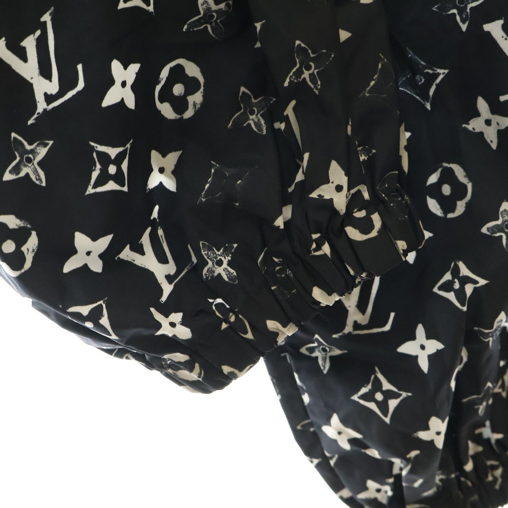 LOUIS VUITTON(ルイヴィトン) 20SS ステンシルエフェクト モノグラムジョギング ナイロンパンツ ブラック RW201W DFU FIPA11