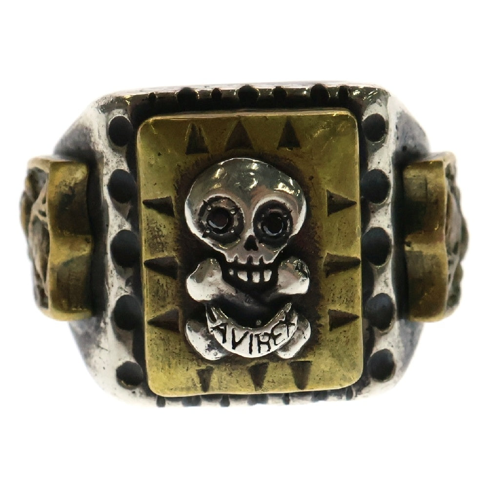 AVIREX(アヴィレックス) SCULL RING スカルシルバーリング 25号