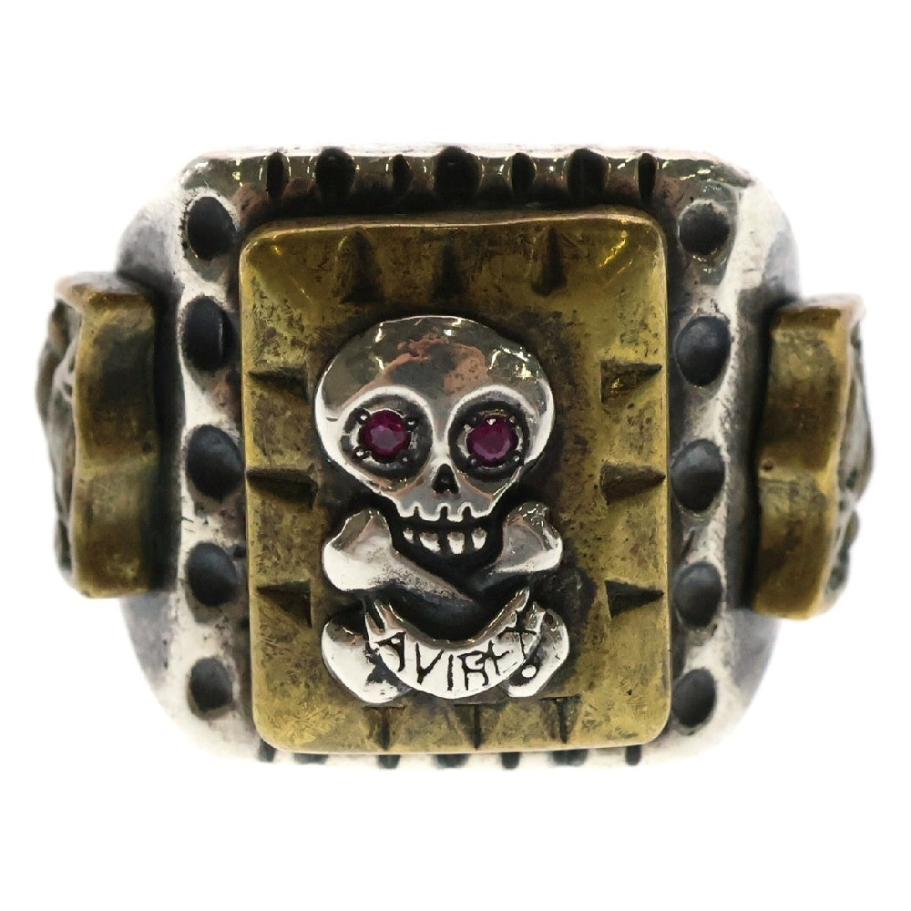 AVIREX(アヴィレックス) SCULL RING スカルシルバーリング 20号