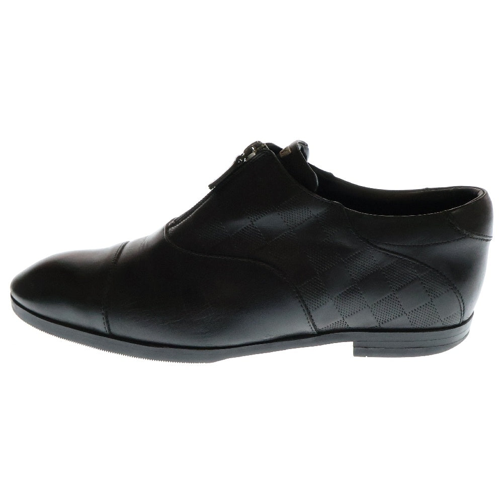 LOUIS VUITTON(ルイヴィトン) Center Zipper Dress Shoes センタージップ ダミエ レザー ドレスシューズ ブラック
