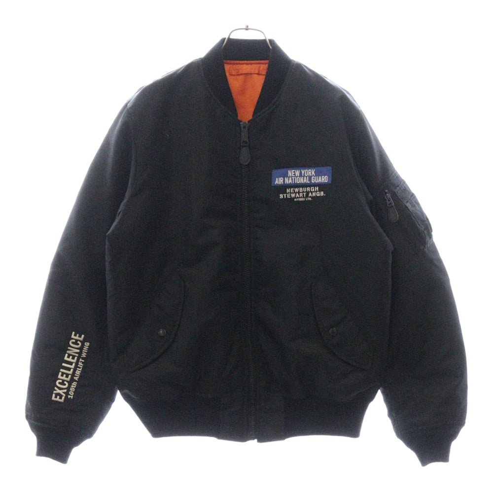 AVIREX(アヴィレックス) 23AW STATUE OF LIBERTY MA-1 ピンナップガールプリントフライトジャケット ブラック 783-3252055