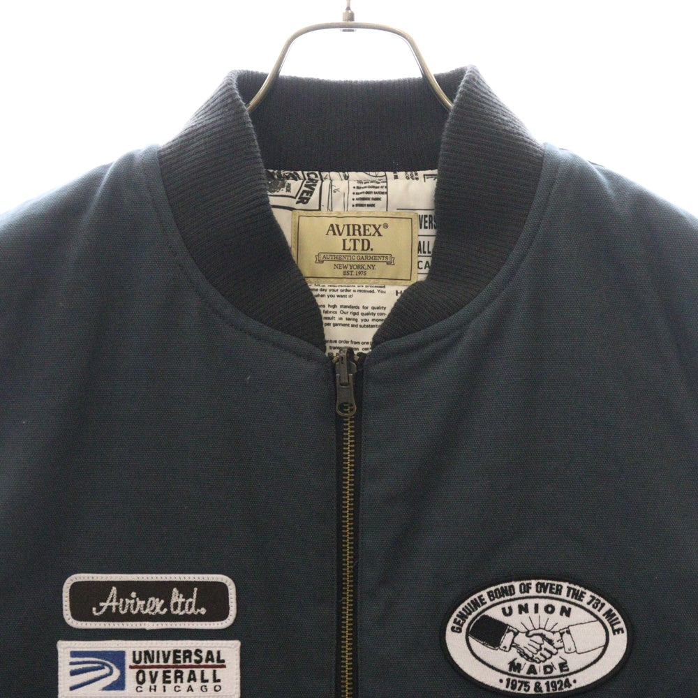 AVIREX(アヴィレックス) ×UNIVERSAL OVERALL WORK VEST ユニバーサルオーバーオール ワークベスト ブルー U2433415AX