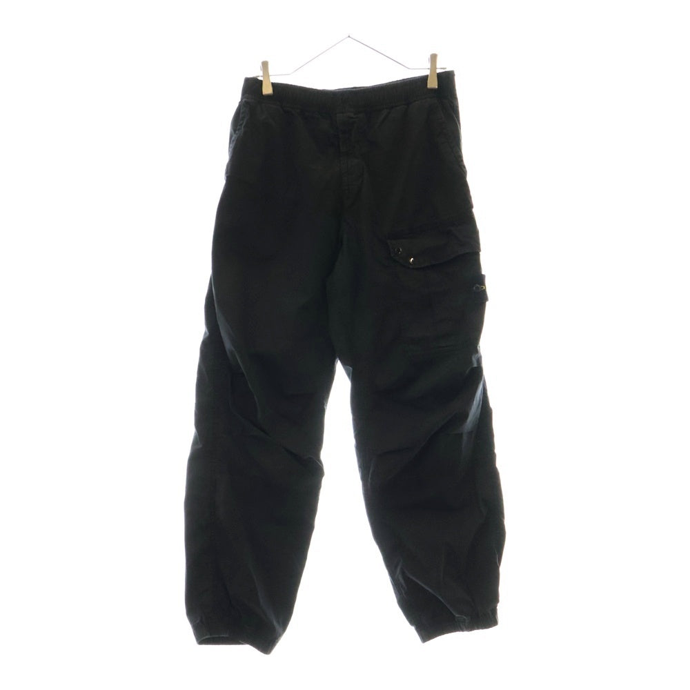 STONE ISLAND(ストーンアイランド) 24AW SUPIMA COTTON TWILL STRETCH-TC 811532910 スーピマコットン ツイルストレッチ カーゴパンツ ブラック