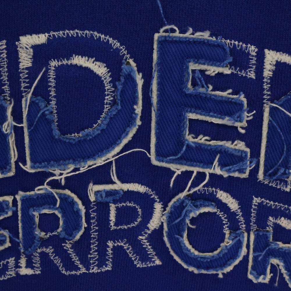 ADER ERROR(アーダーエラー) 23AW LOGO SWEATSHIRTS ロゴ刺繍スウェットトレーナー ブルー BMADFWSW0105BL