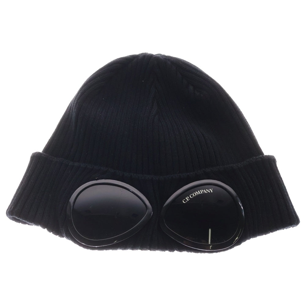 C.P. Company(シーピーカンパニー) GOOGLE BEANIE ゴーグルビーニー ニット帽 ブラック CMAC016A 000727A