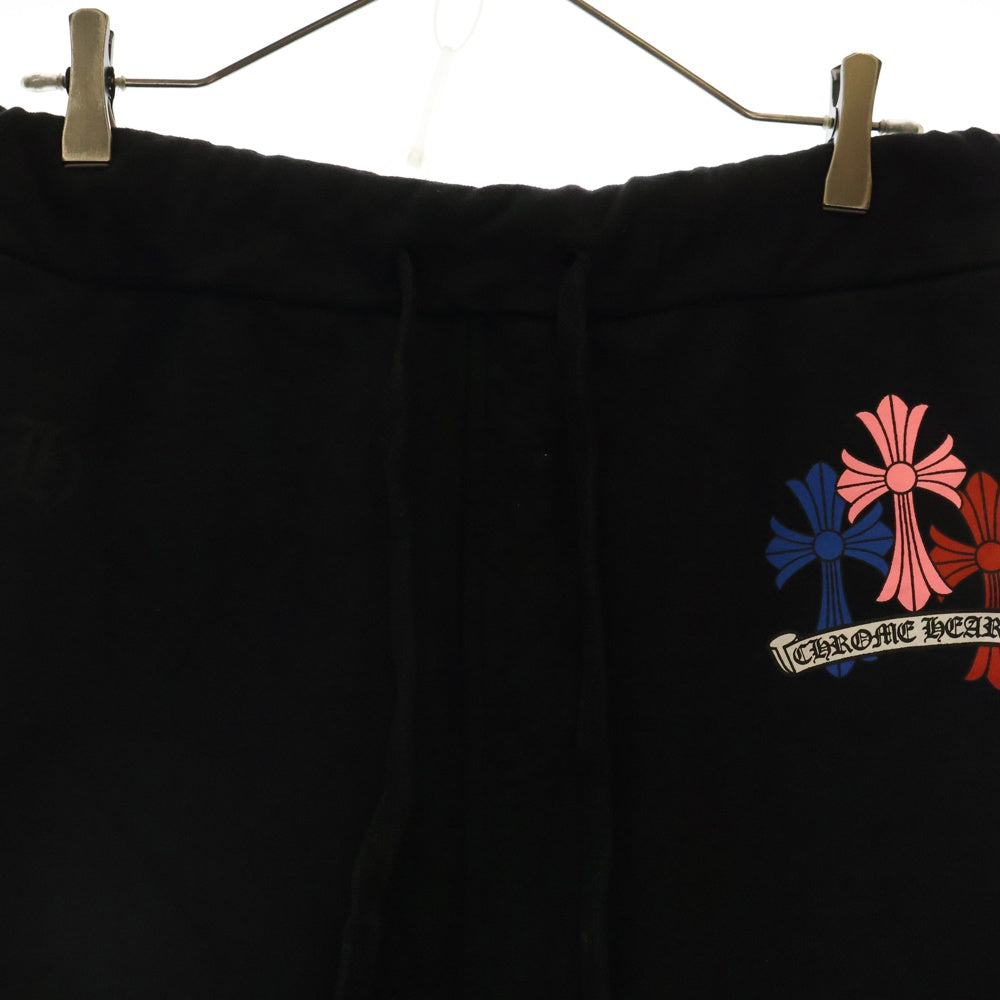 CHROME HEARTS(クロムハーツ) MLTCOL CEM CRS SWT PNT マルチカラーセメタリークロススウェットパンツ ブラック