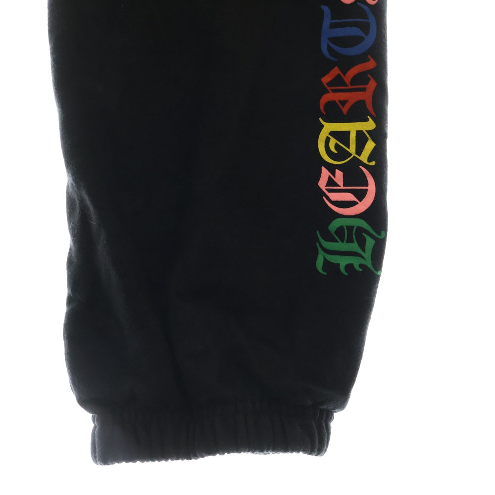 CHROME HEARTS(クロムハーツ) MLTCOL CEM CRS SWT PNT マルチカラーセメタリークロススウェットパンツ ブラック