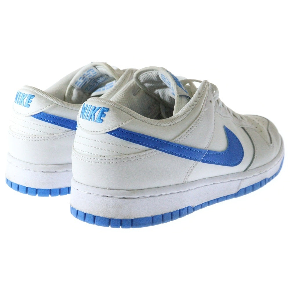 NIKE(ナイキ) DUNK LOW RETRO SUMMIT WHITE/PHOTO BLUE DV0831-108 ダンクロー レトロ ローカットスニーカー シューズ ホワイト/ブルー US9.5/27.5cm