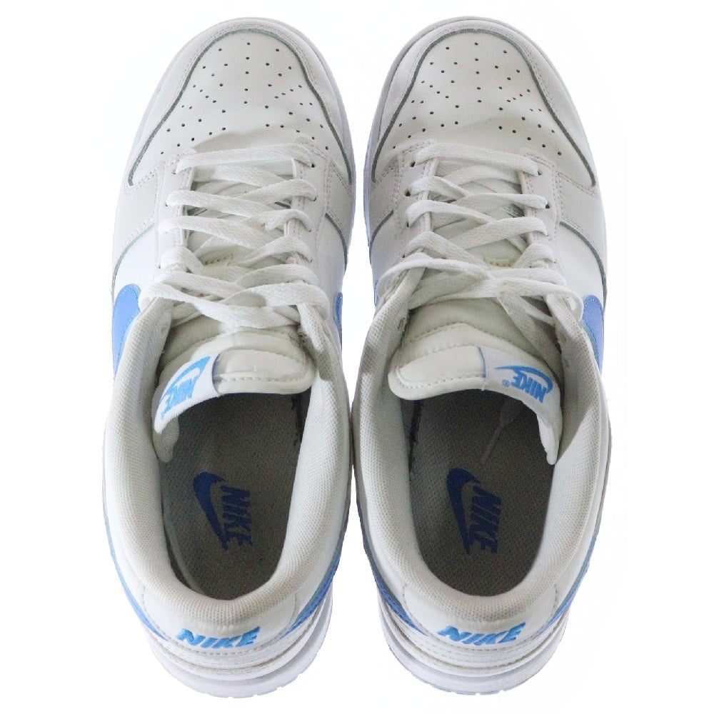 NIKE(ナイキ) DUNK LOW RETRO SUMMIT WHITE/PHOTO BLUE DV0831-108 ダンクロー レトロ ローカットスニーカー シューズ ホワイト/ブルー US9.5/27.5cm