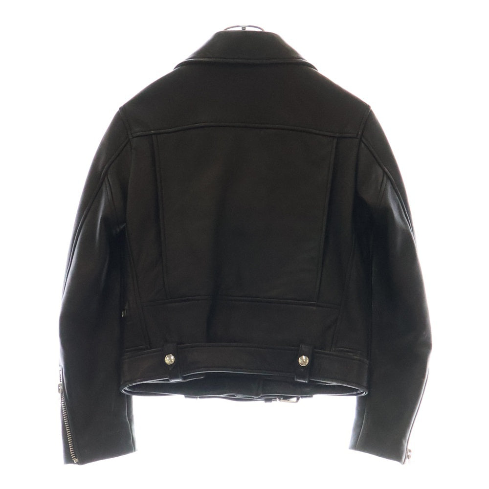 Acne Studios(アクネ ストゥディオズ) MOCK 1AZ166 ダブルライダースジャケット レザージャケット レディース ブラック