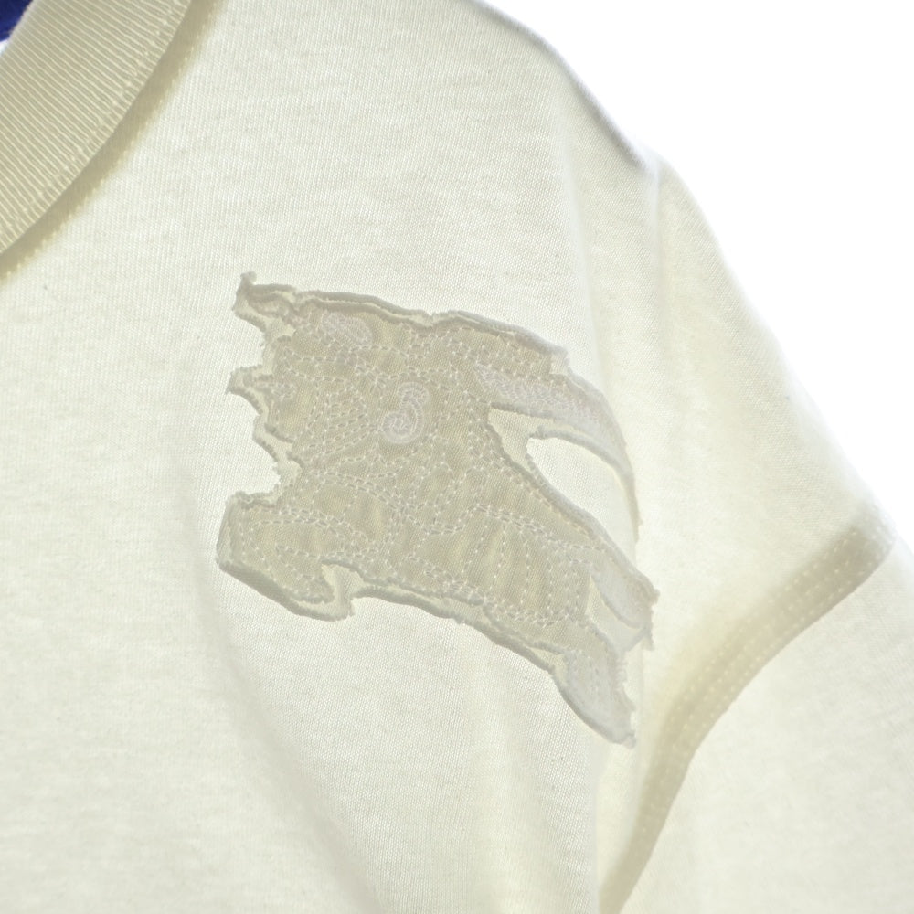 BURBERRY(バーバリー) アイコンエンブロイダリー半袖カットソー 半袖Tシャツ ホワイト 8084946