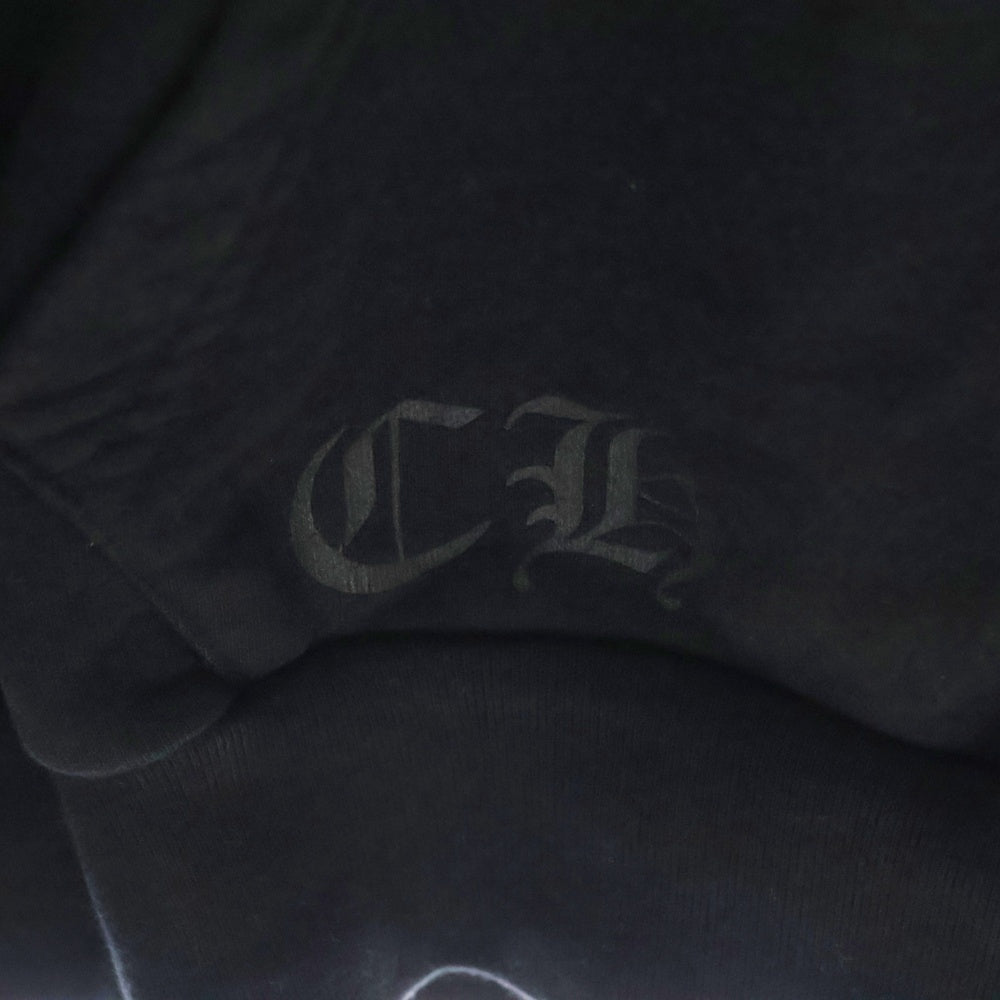 CHROME HEARTS(クロムハーツ) HD PLVR CHARITY チャリティ CHプラスレザーパッチ プルオーバーパーカー ブラック/グリーン