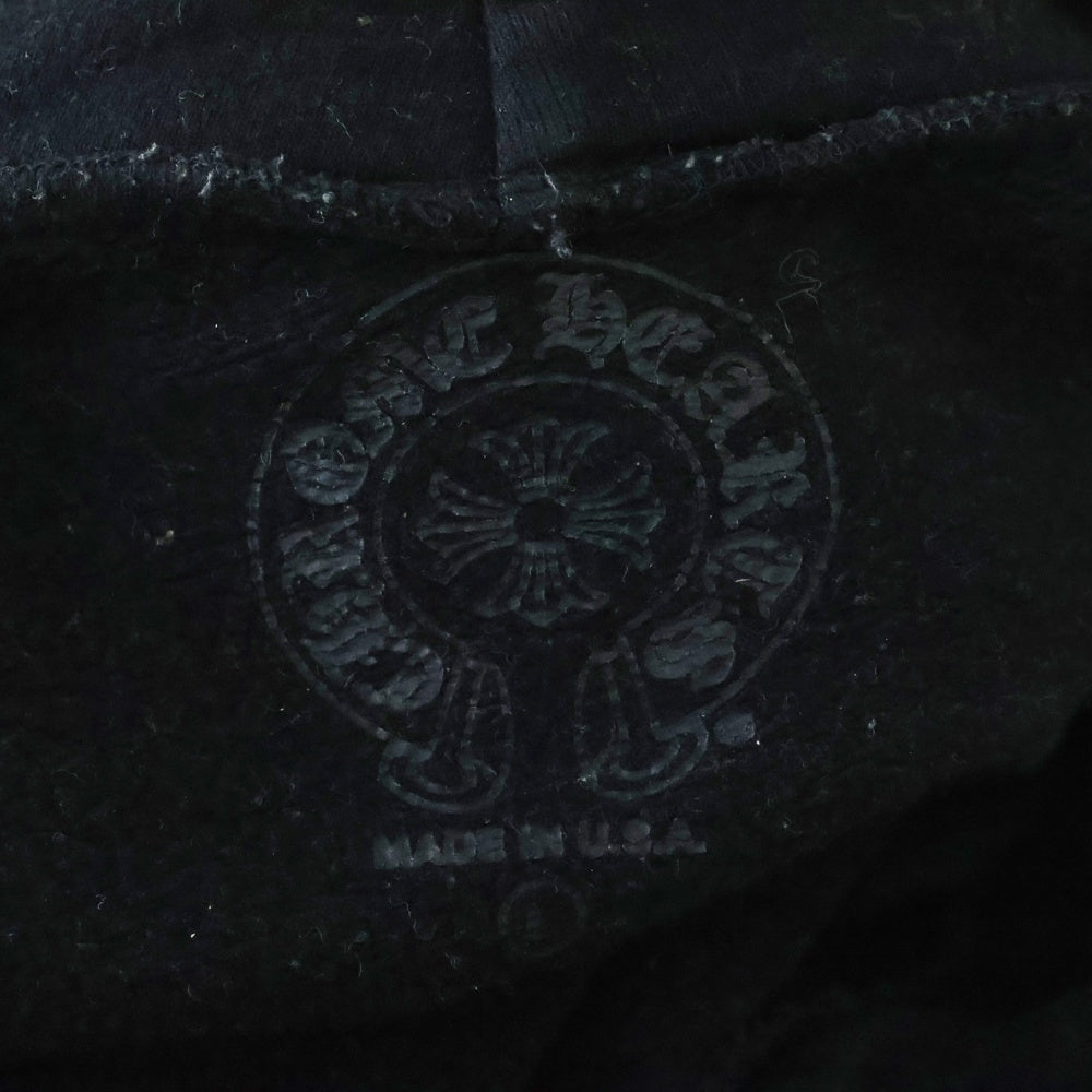 CHROME HEARTS(クロムハーツ) HD PLVR CHARITY チャリティ CHプラスレザーパッチ プルオーバーパーカー ブラック/グリーン