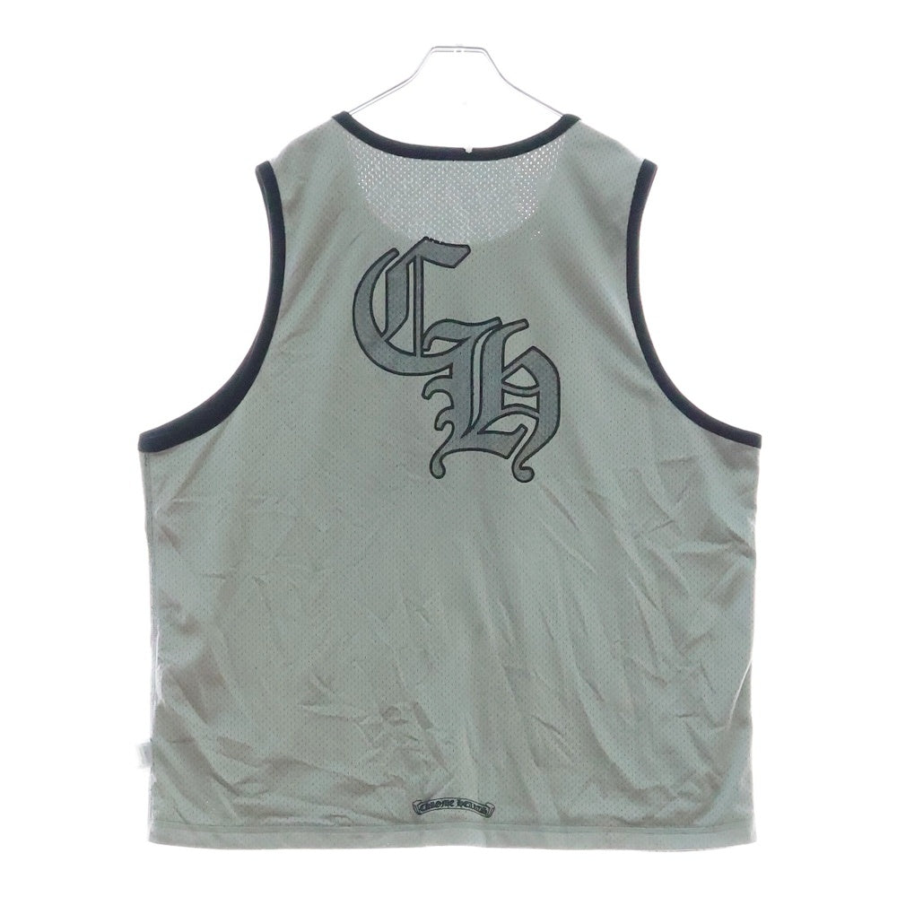 CHROME HEARTS(クロムハーツ) MESH WARM UP JERSEY リバーシブル CHロゴプリント メッシュタンクトップ ノースリーブ ブラック