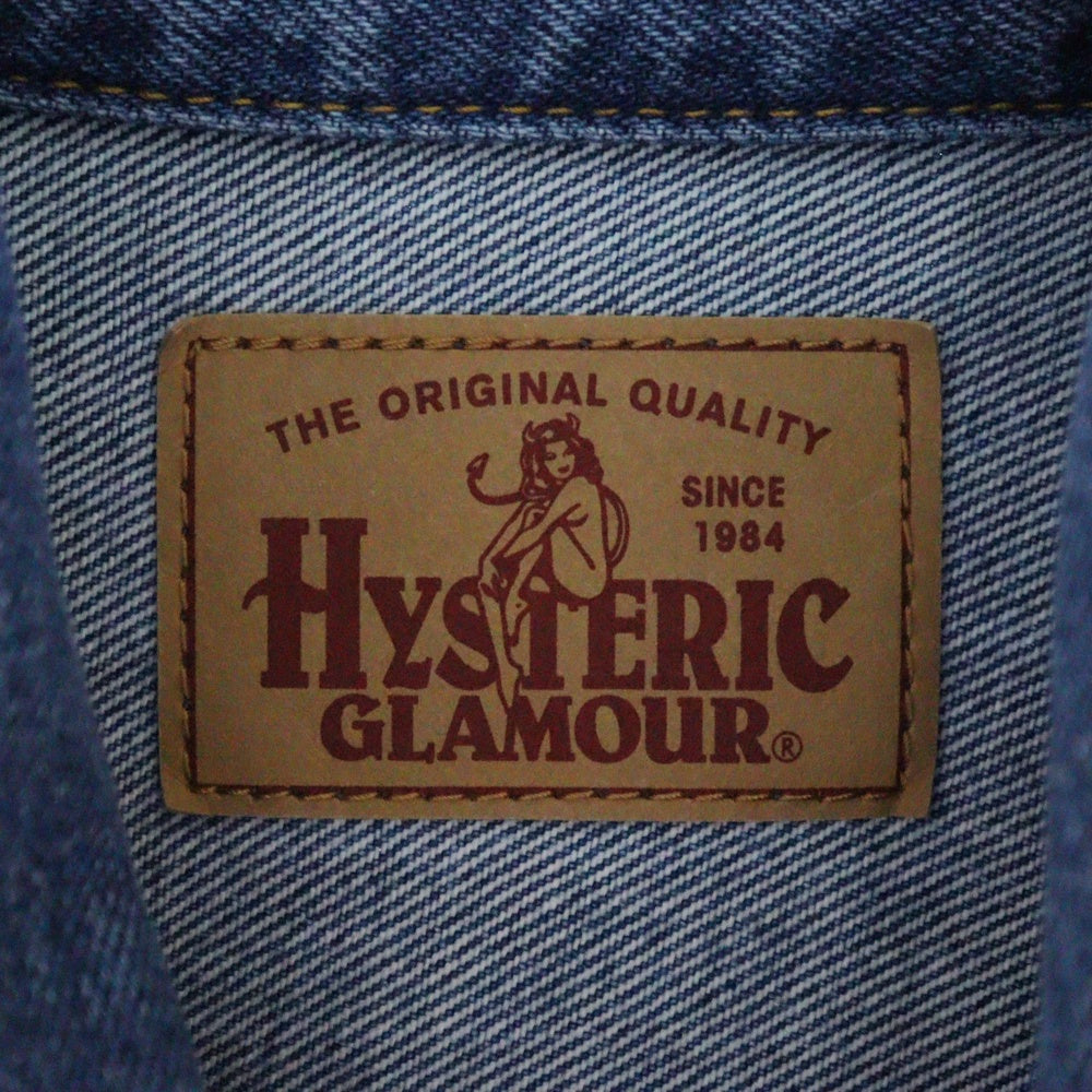 HYSTERIC GLAMOUR(ヒステリックグラマー) DENIM JACKET デニムジャケット ジージャン インディゴ 01191AB10