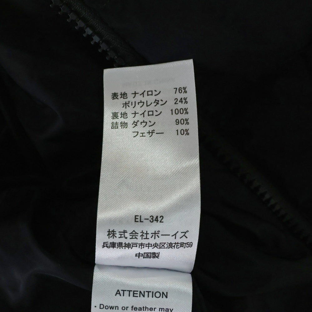 DANTON(ダントン) MIDDLE DOWN JACKET ミドルダウンジャケット ブラック DT-A0186