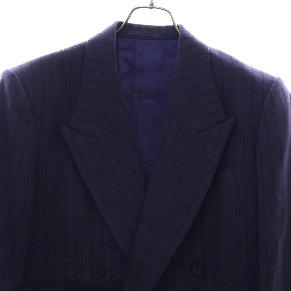 LITTLEBIG(リトルビッグ) 19AW Chalk Stripe Jacket チョークストライプウールテーラードジャケット ダブル パープル LB193-JK08