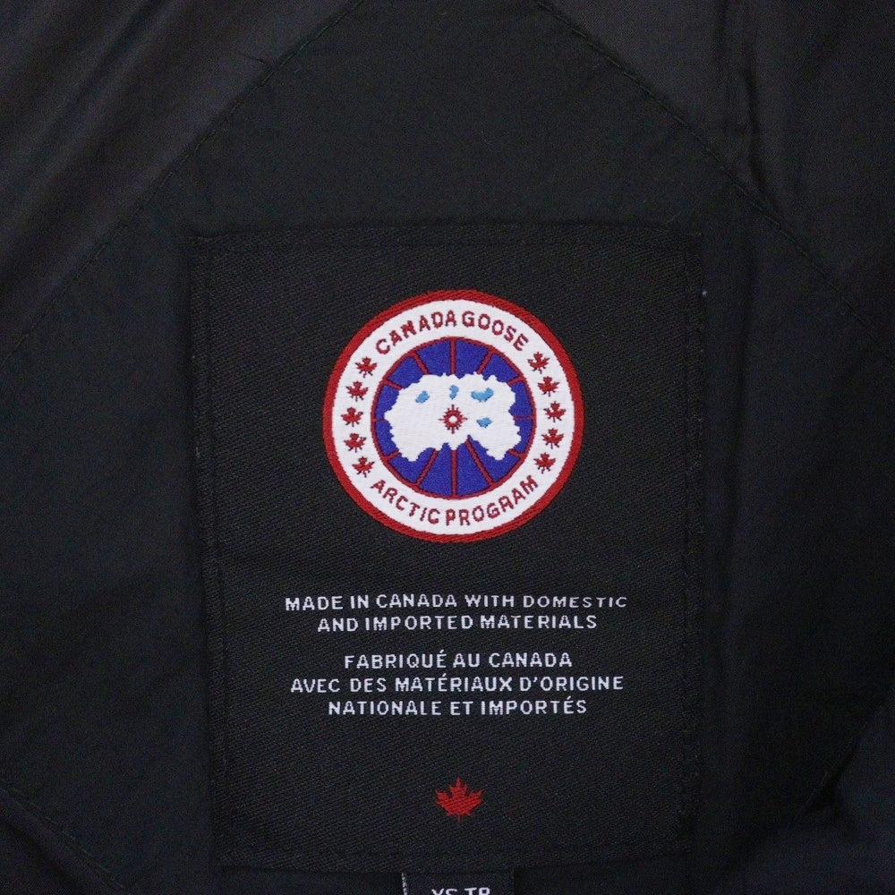 CANADA GOOSE(カナダグース) ローレンス パッファー フロントロゴエンブレム刺繍 ジップアップダウンベスト ブラック 2804M