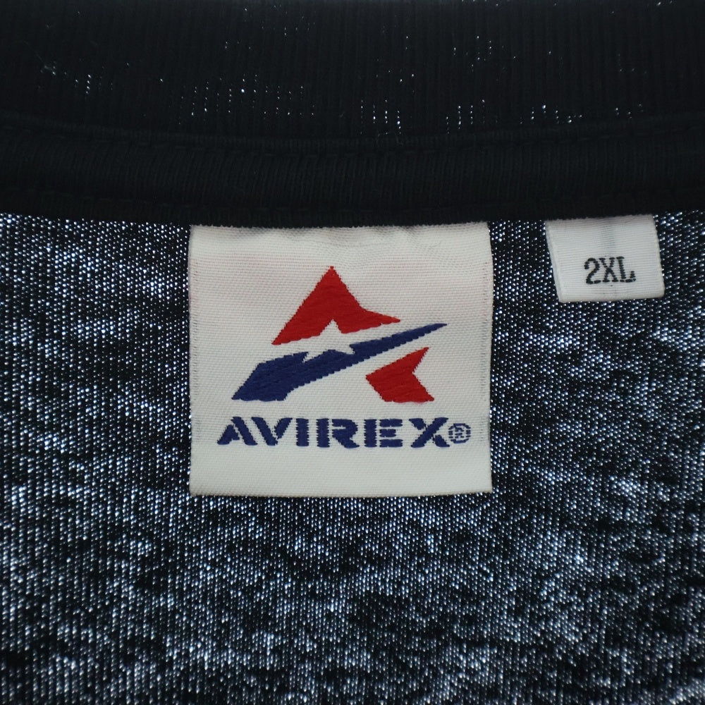 AVIREX(アヴィレックス) Coca-Cola Print Tee ロゴプリント半袖カットソー 半袖Tシャツ コカ・コーラ ブラック 783-4134092