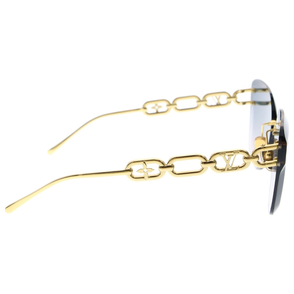 LOUIS VUITTON(ルイヴィトン) LVジュエル キャットアイ サングラス メガネ ゴールド Z1626U