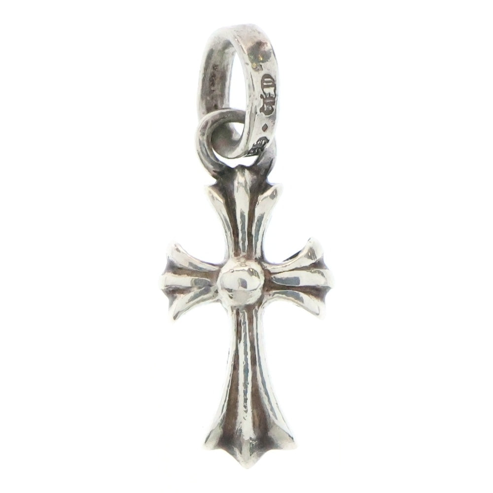 CHROME HEARTS(クロムハーツ) CRS BBYFAT P SAP B ベイビーファット PAVEブルーサファイア チャーム シルバーネックレストップ