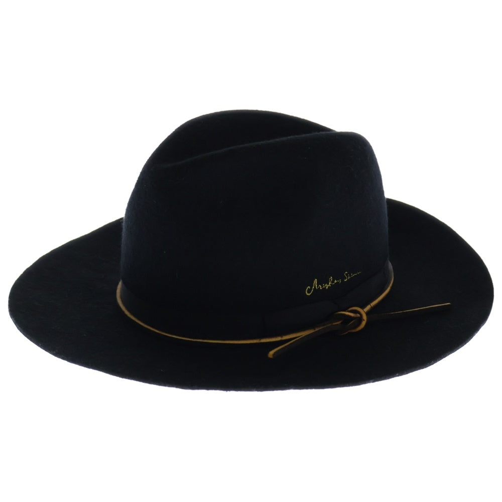THE FAT HATTER(ザファットハッター) WOOL HAT ウールハット 中折れ帽子 ブラック MS16AW101