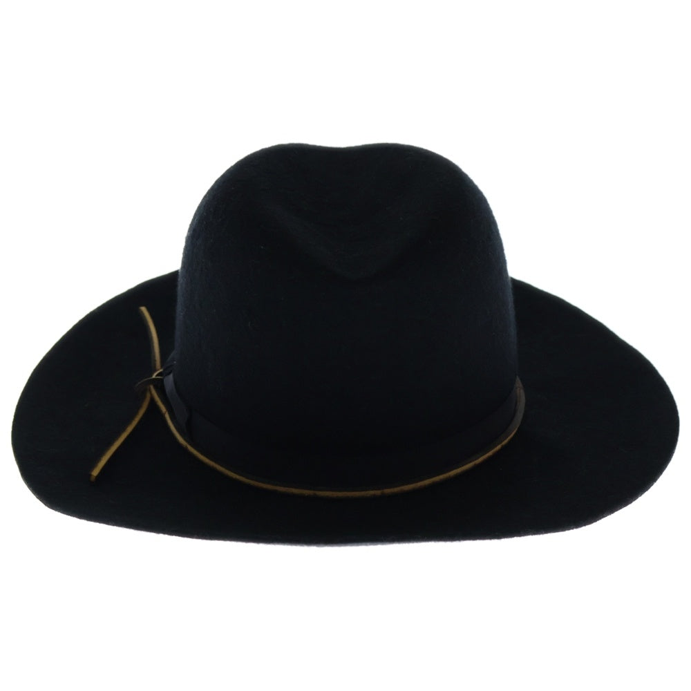 THE FAT HATTER(ザファットハッター) WOOL HAT ウールハット 中折れ帽子 ブラック MS16AW101