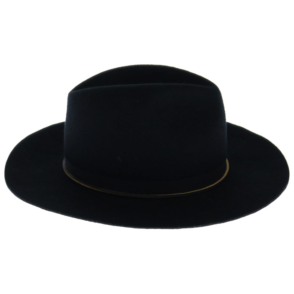 THE FAT HATTER(ザファットハッター) WOOL HAT ウールハット 中折れ帽子 ブラック MS16AW101
