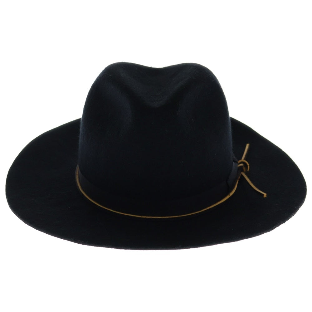 THE FAT HATTER(ザファットハッター) WOOL HAT ウールハット 中折れ帽子 ブラック MS16AW101