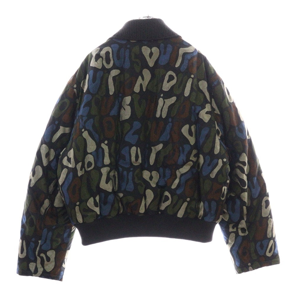LOUIS VUITTON(ルイヴィトン) 23SS グラフィック総柄パテッドブルゾン ジャケット カーキ RM231M TC3 HOB06E