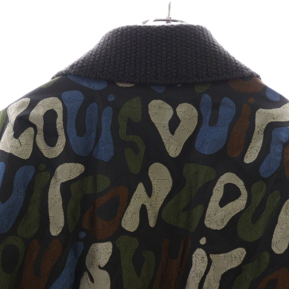 LOUIS VUITTON(ルイヴィトン) 23SS グラフィック総柄パテッドブルゾン ジャケット カーキ RM231M TC3 HOB06E